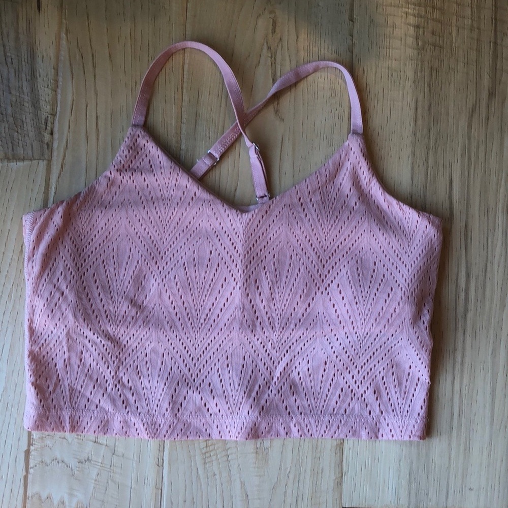 Beyond Yoga Mesh In Line Cropped Tank